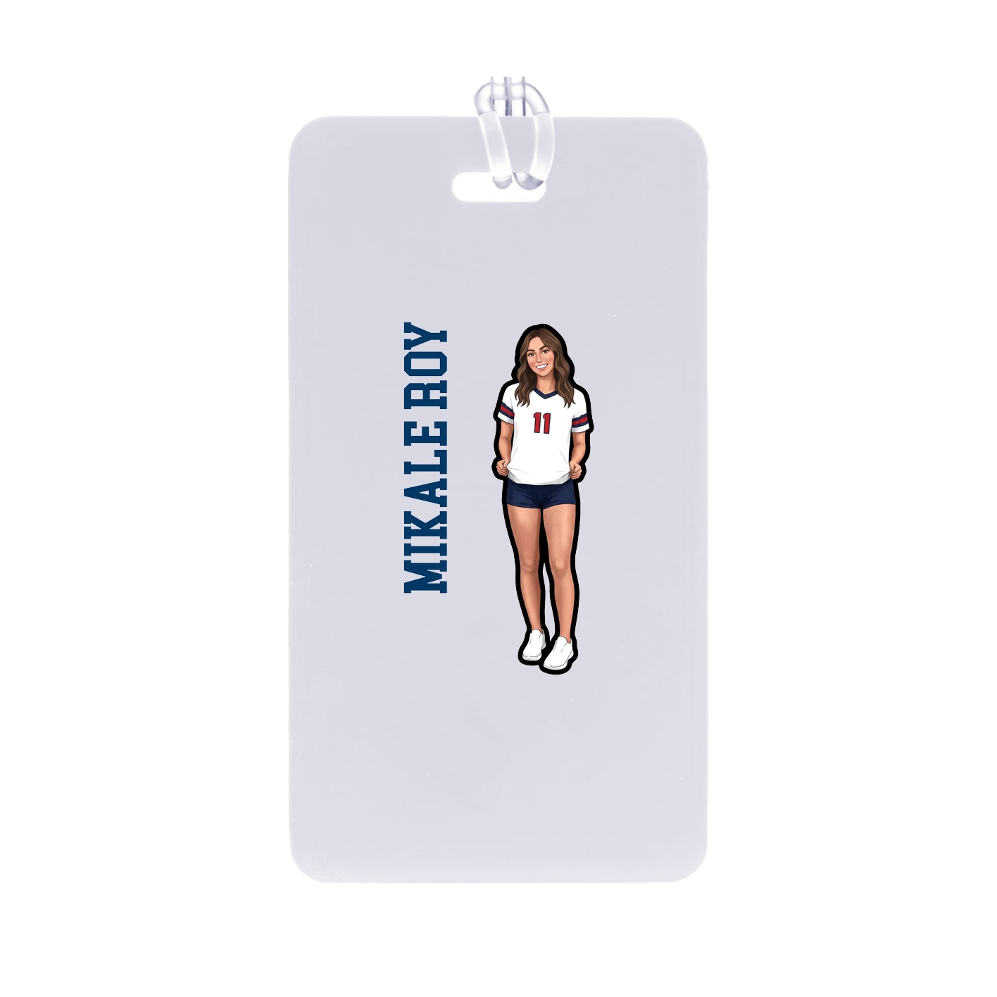 Bag Tag — Name Vertical in Classic