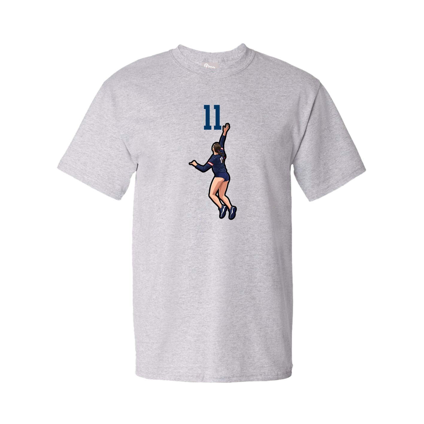 Tee — Number Top in Grey