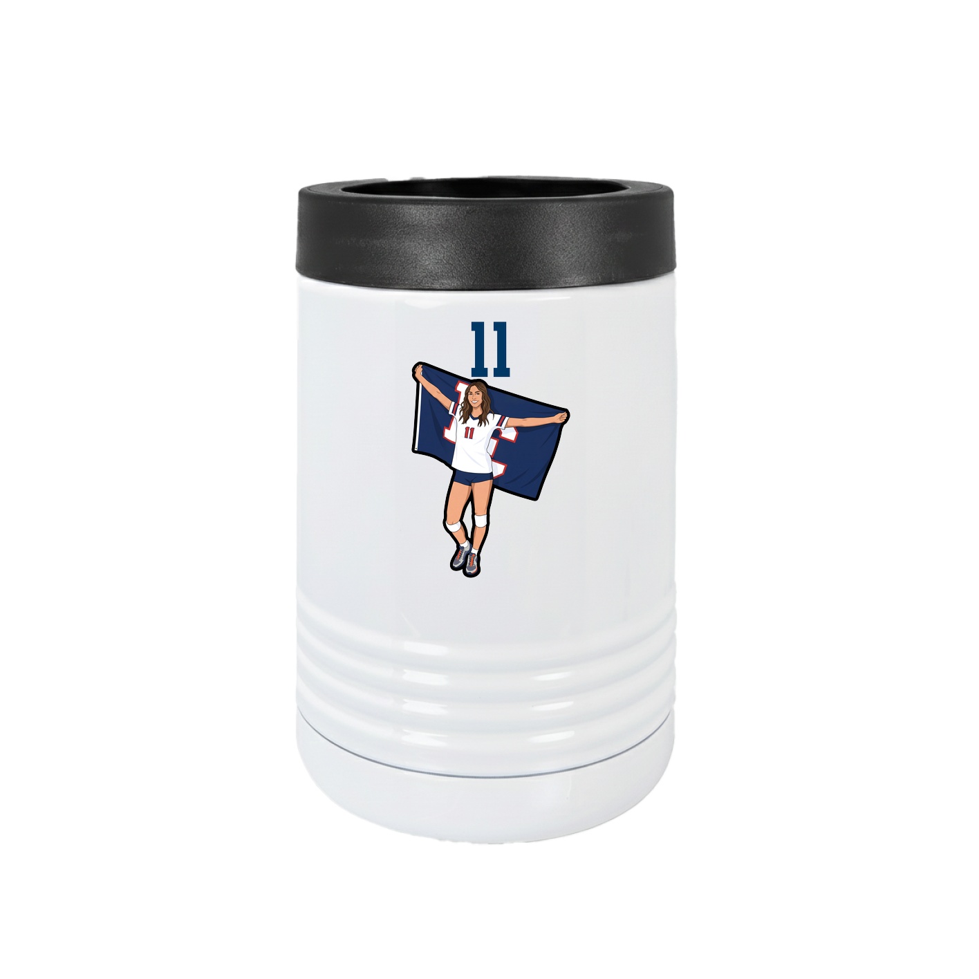 Beverage Holder — Number Top in White