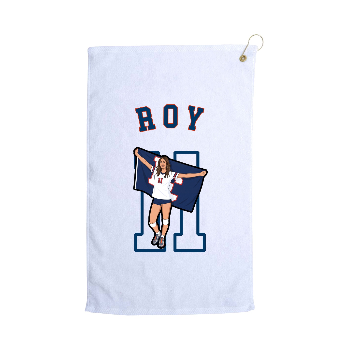 Golf Towel — Shirsey Arch in White