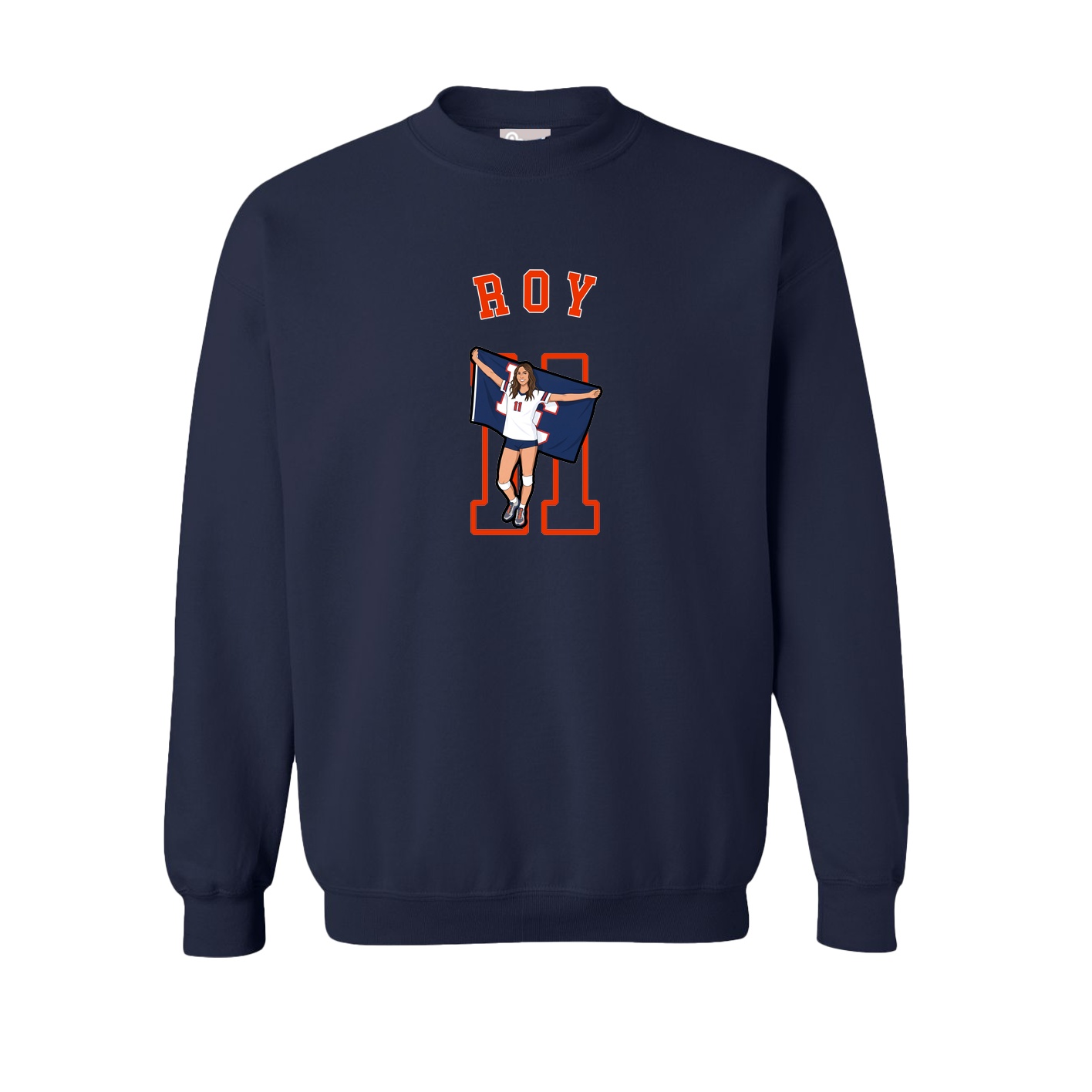 Fleece Crew — Shirsey Arch in Navy