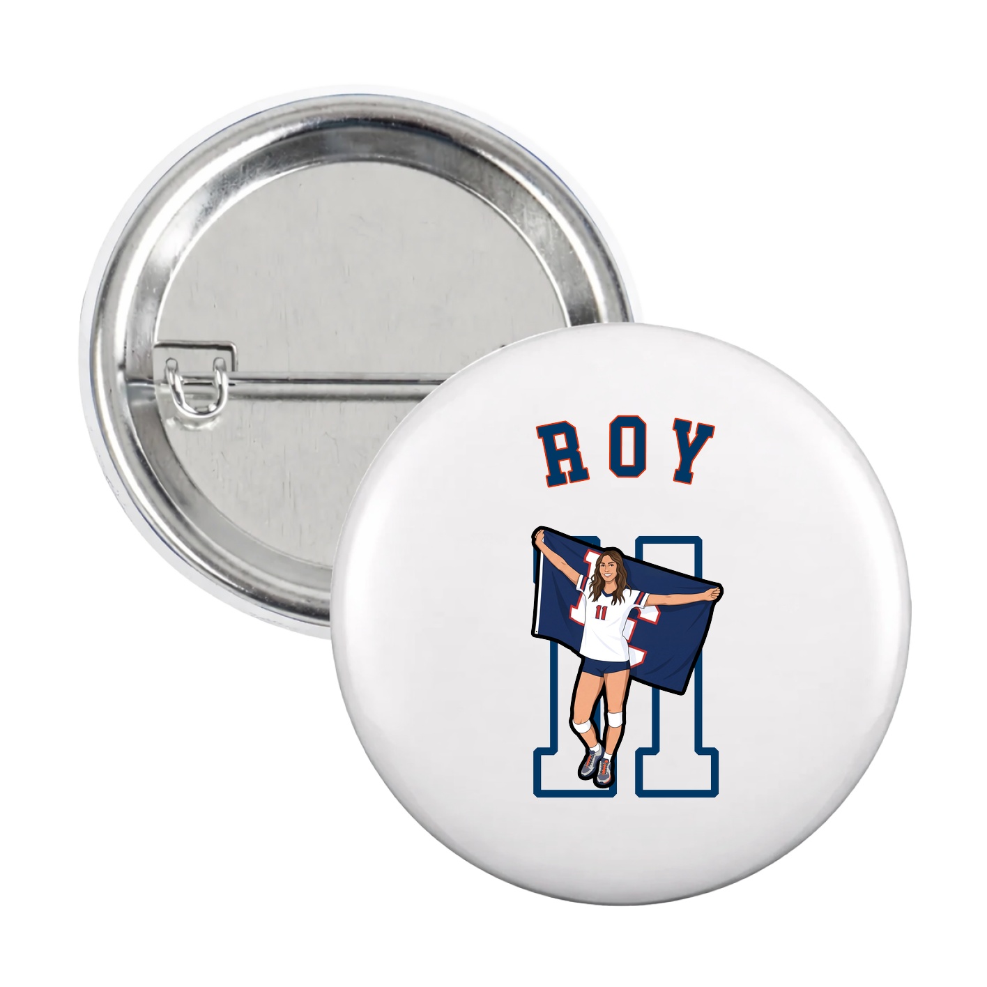 Game Day Button — Shirsey Arch in White