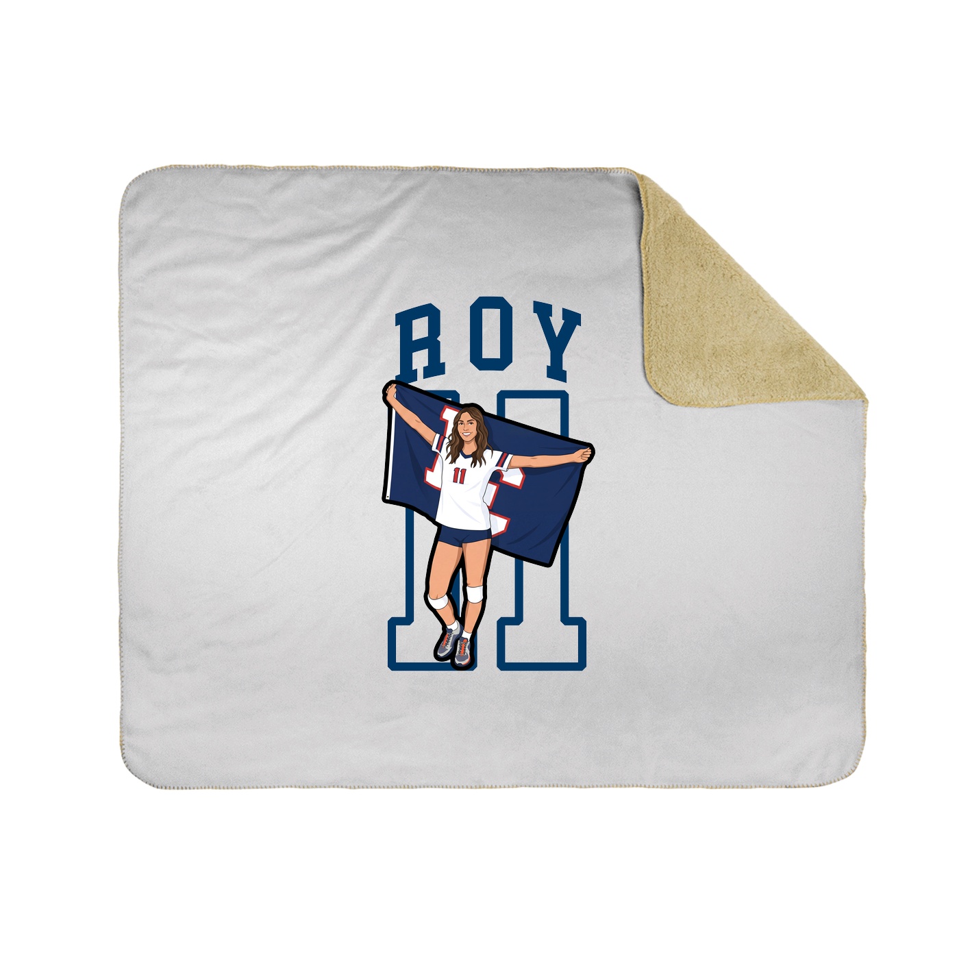 Throw Blanket — Shirsey in White