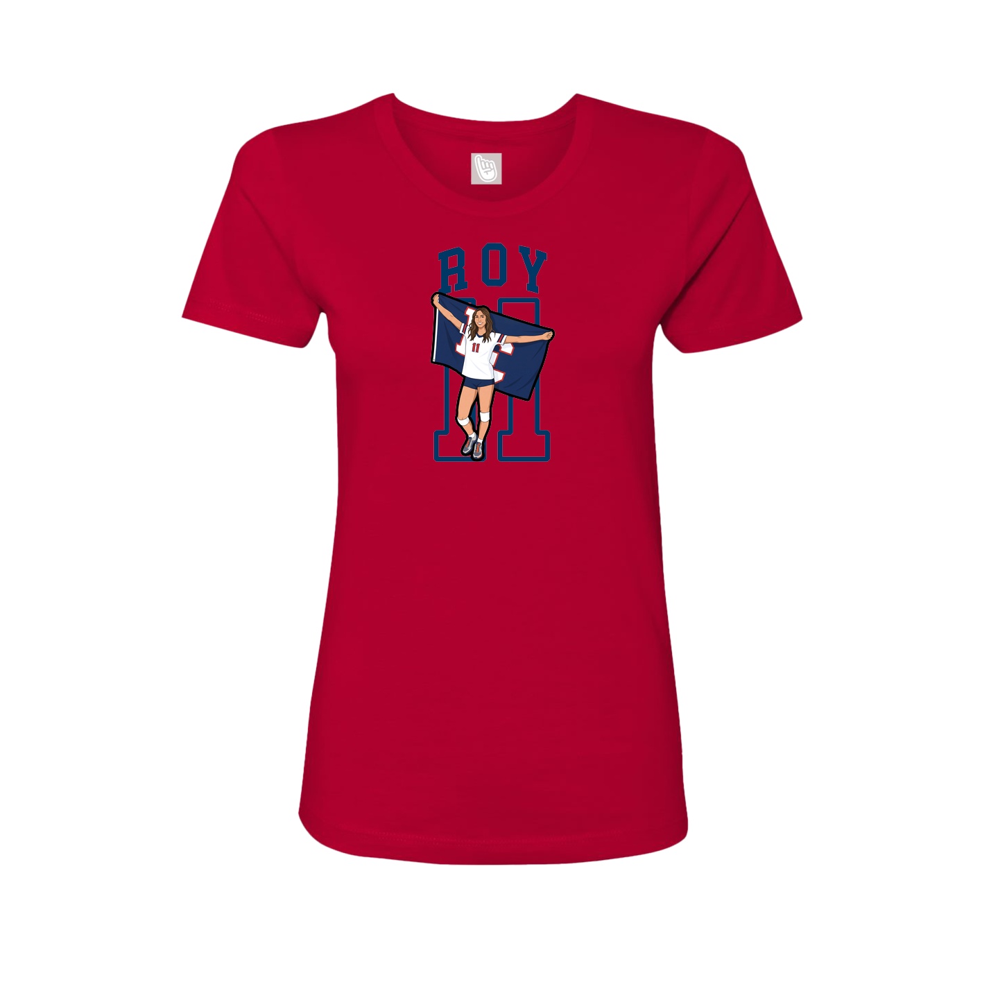 Fitted Women's Tee — Shirsey in Red