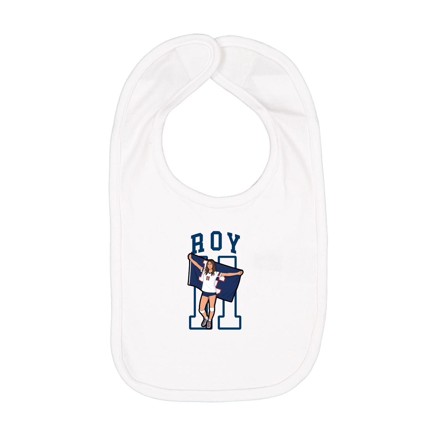 Infant Bib — Shirsey in White