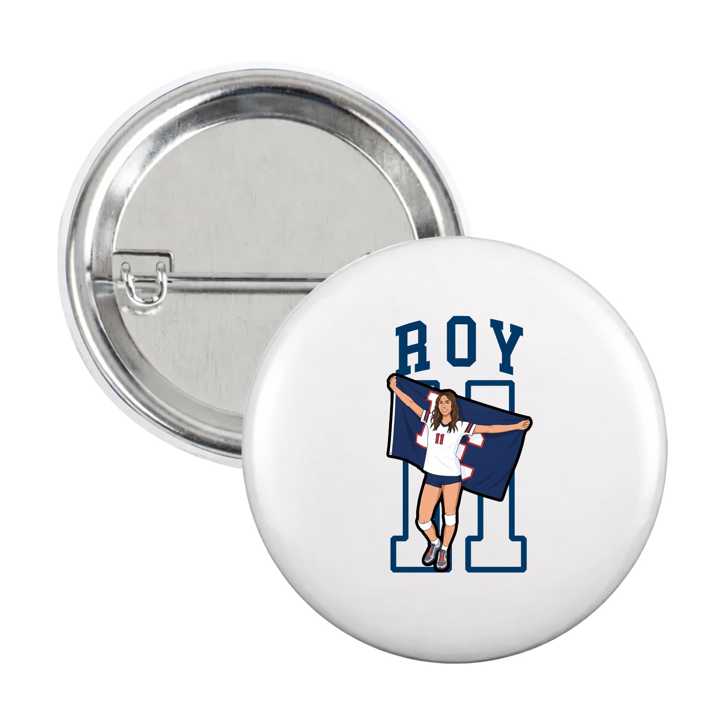 Game Day Button — Shirsey in White