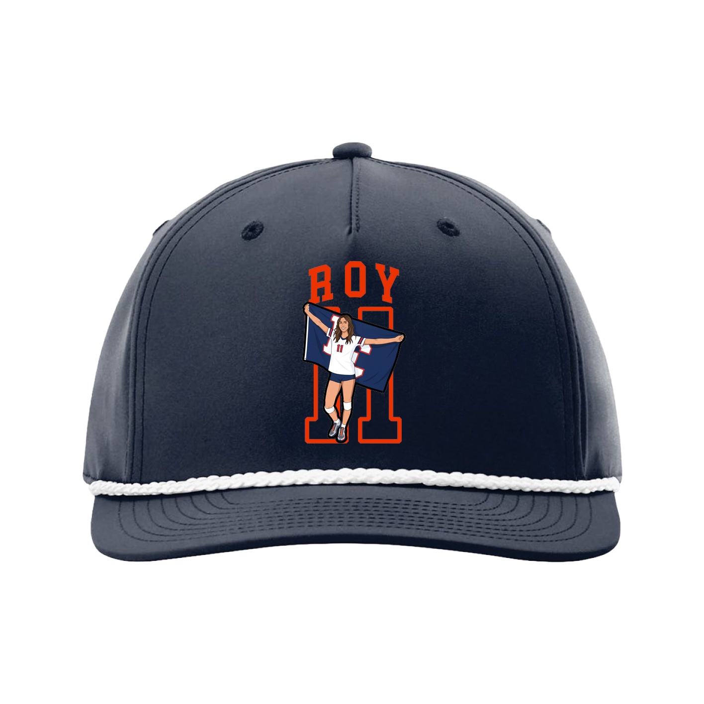 Five-Panel Classic Rope Cap — Shirsey in Navy