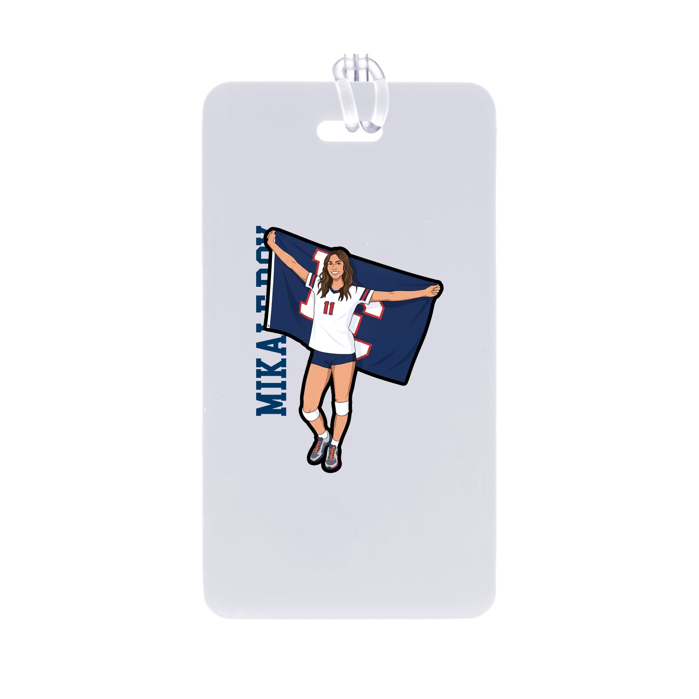 Bag Tag — Name Vertical in Classic
