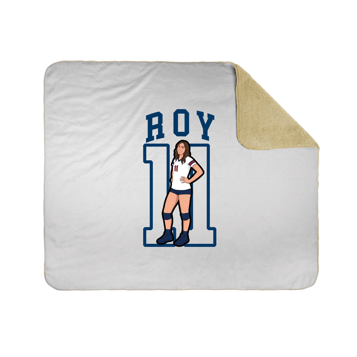 Throw Blanket — Shirsey in White