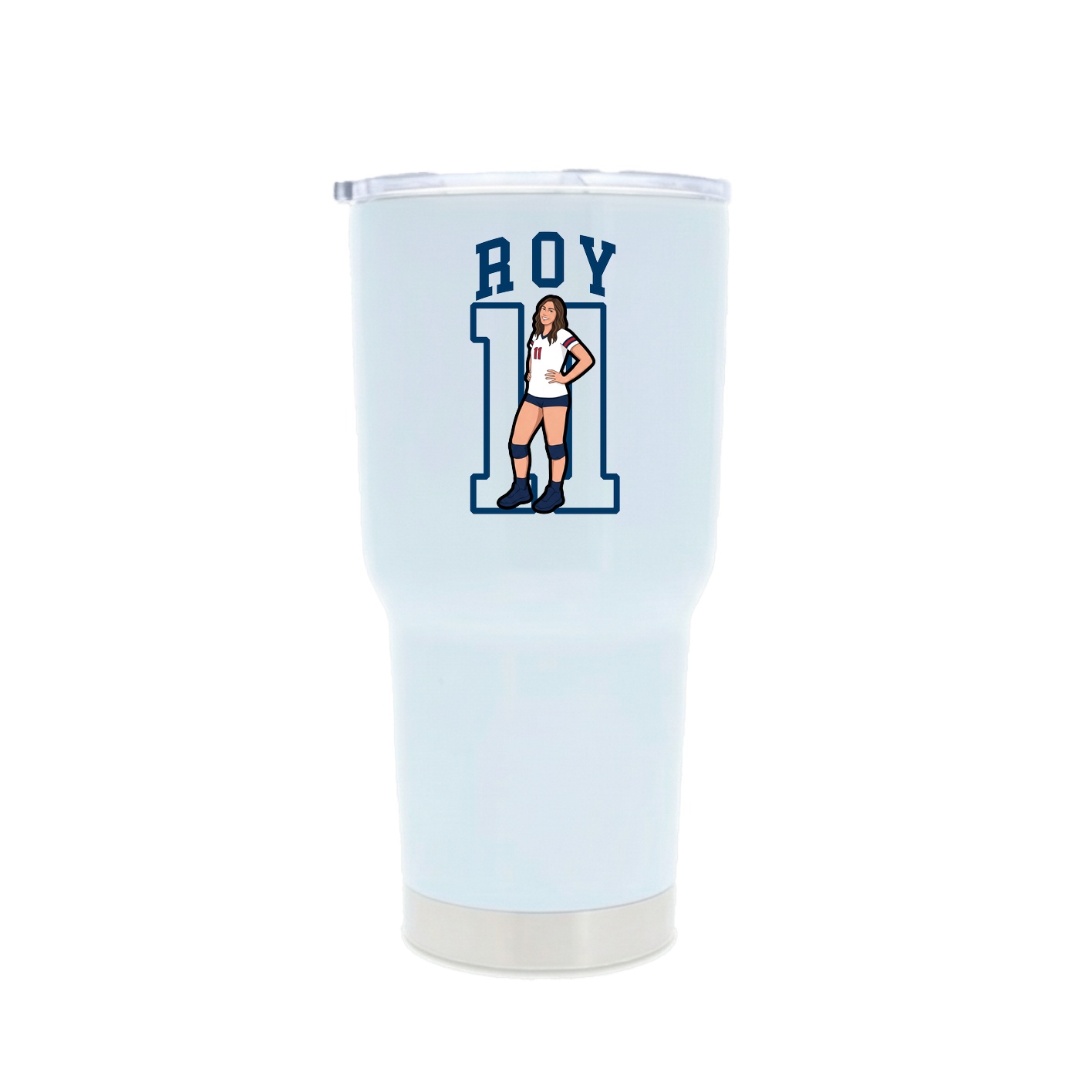 30oz Stainless Steel Tumbler — Shirsey in White
