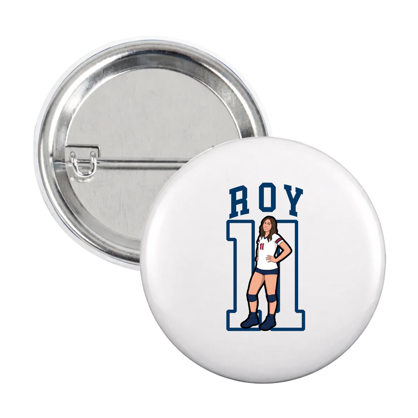 Game Day Button — Shirsey in White