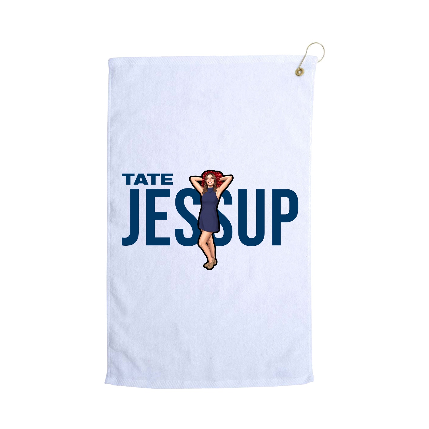 Golf Towel — Player Name in White