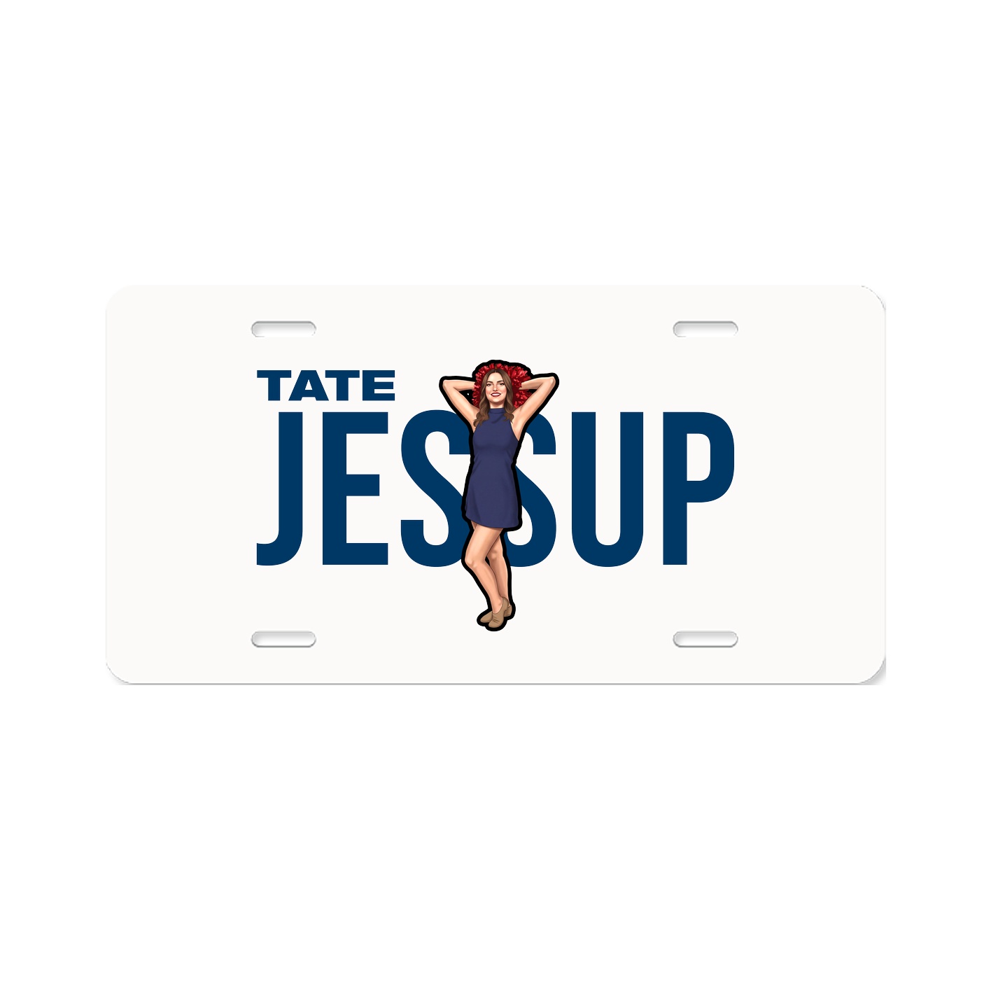 License Plate — Player Name in Classic