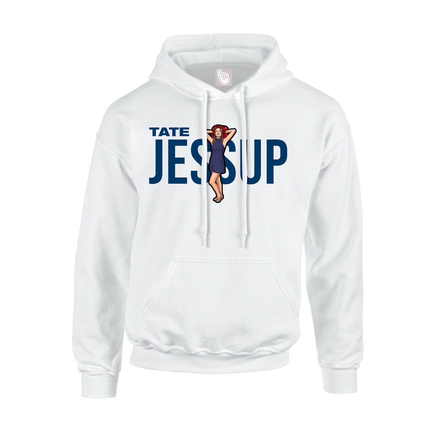 Youth Hoodie — Player Name in White