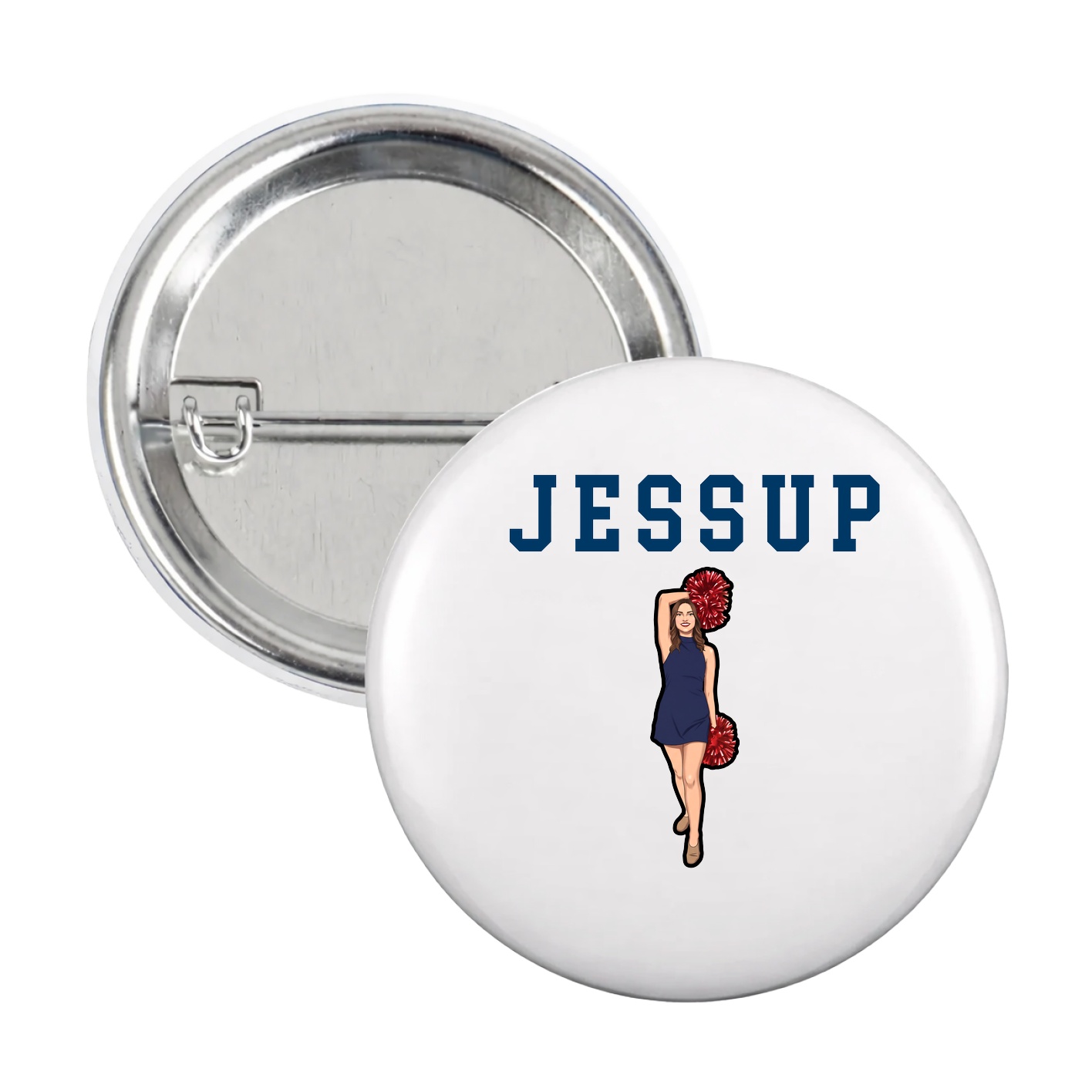 Game Day Button — Shirsey in White