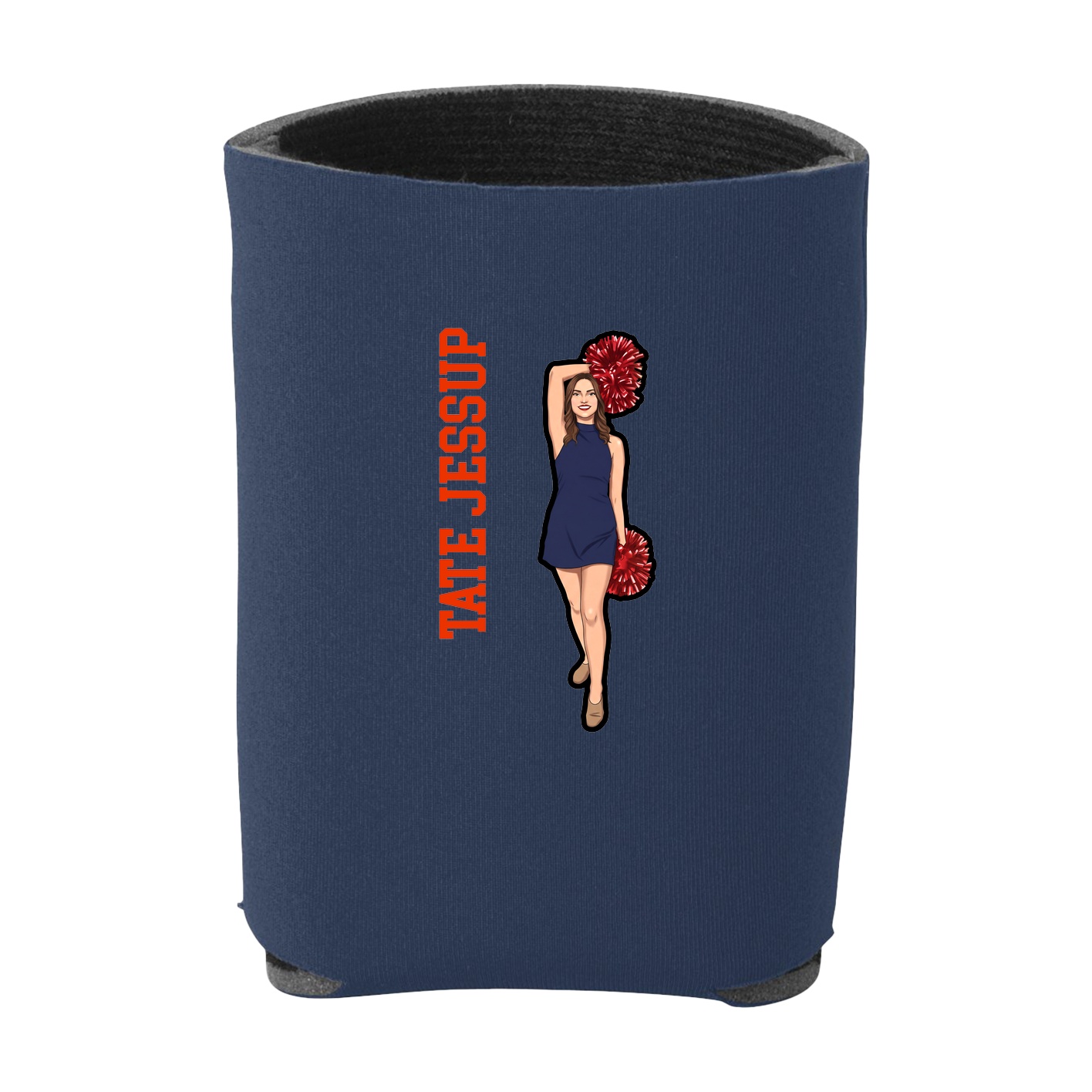 Can Holder — Name Vertical in Navy