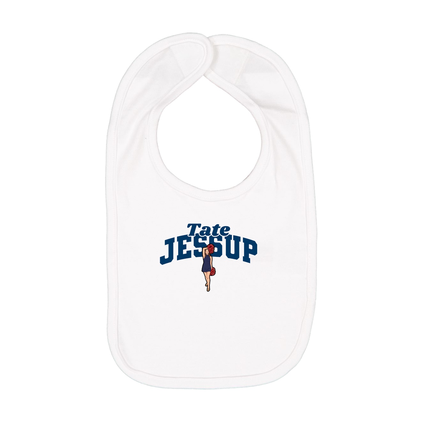 Infant Bib — Signature Arch in White