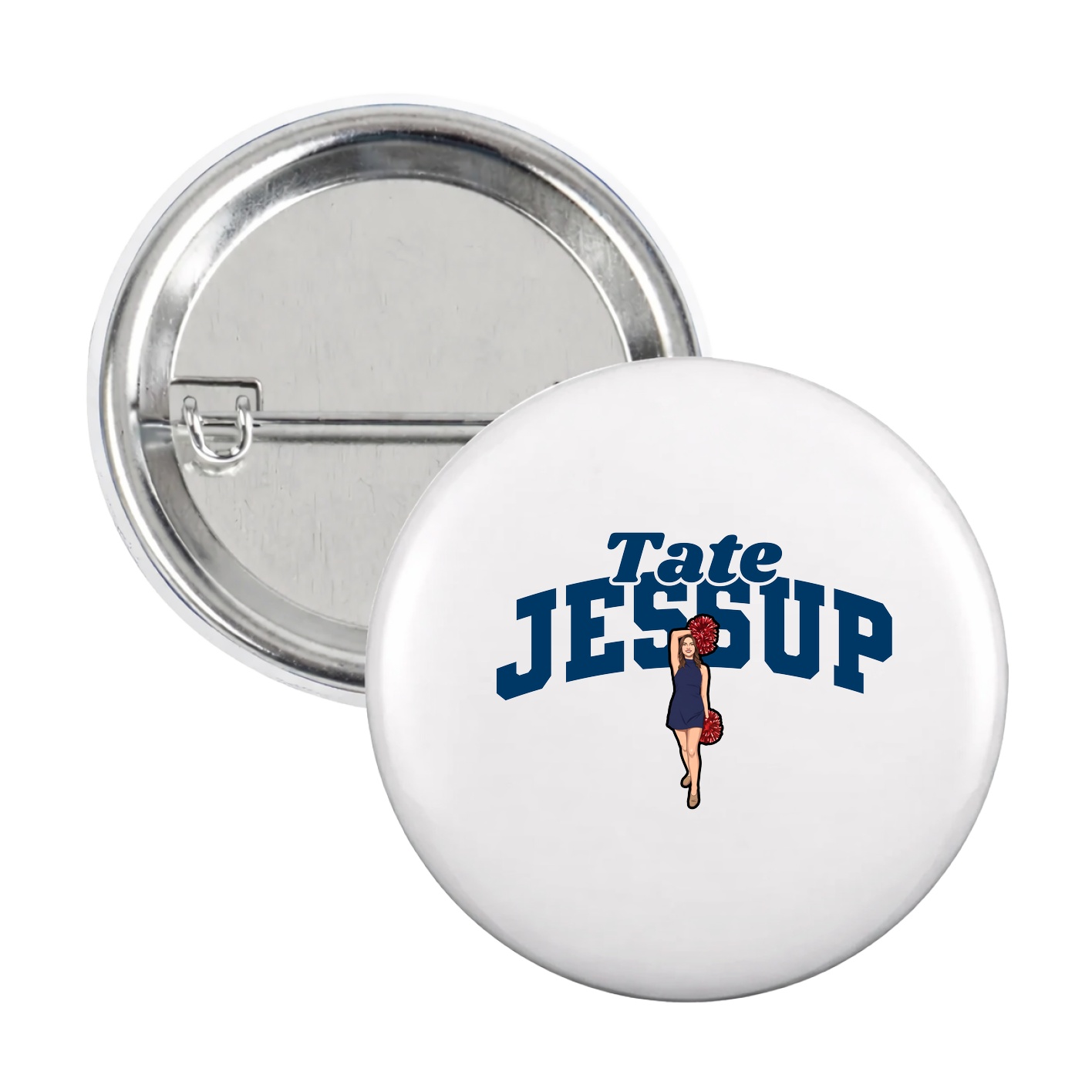 Game Day Button — Signature Arch in White