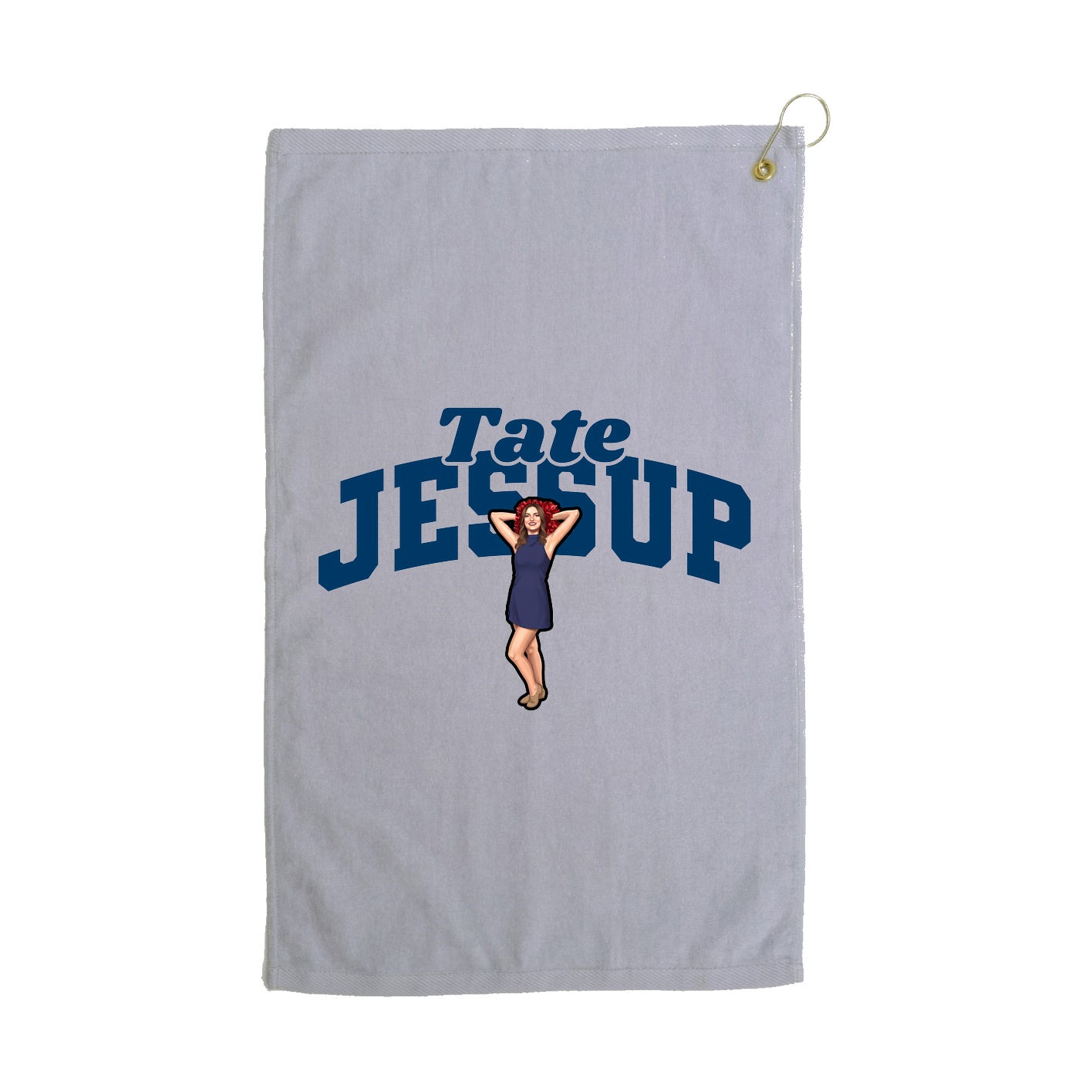 Golf Towel — Signature Arch in Grey