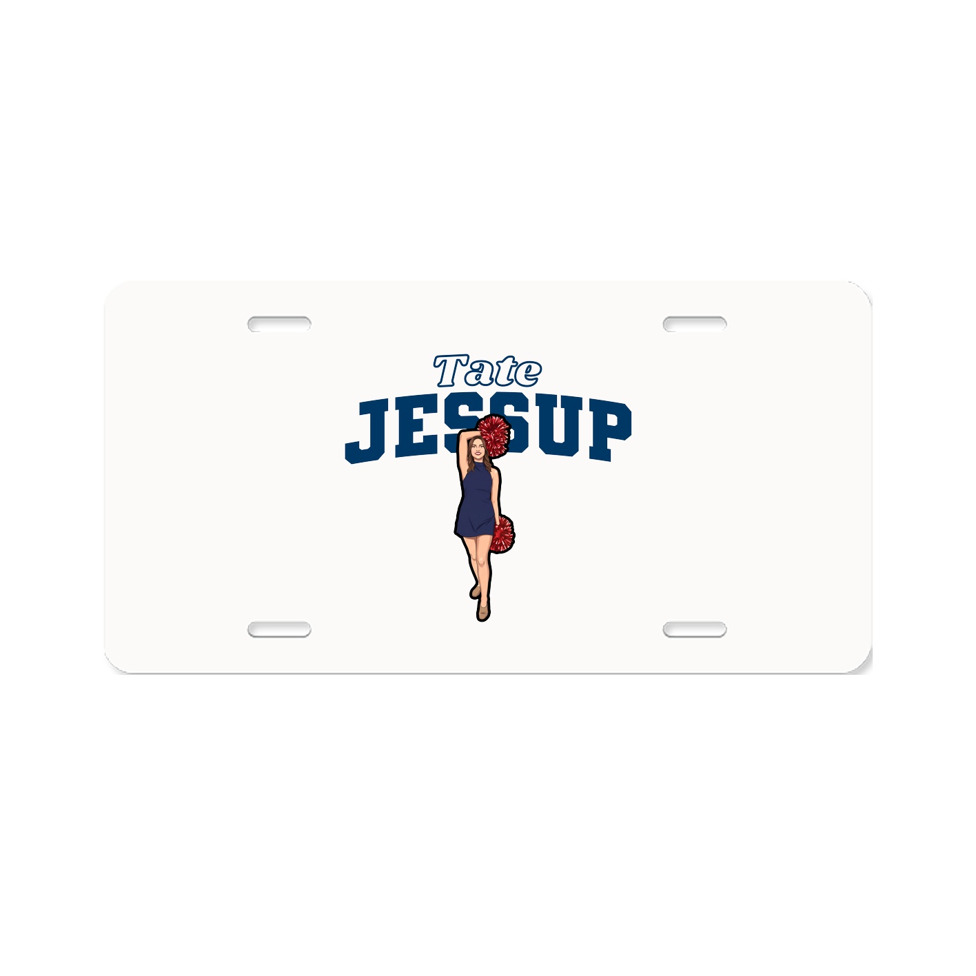 License Plate — Name Arch in Classic