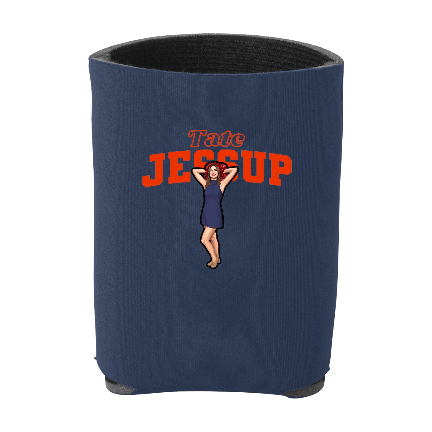 Can Holder — Name Arch in Navy