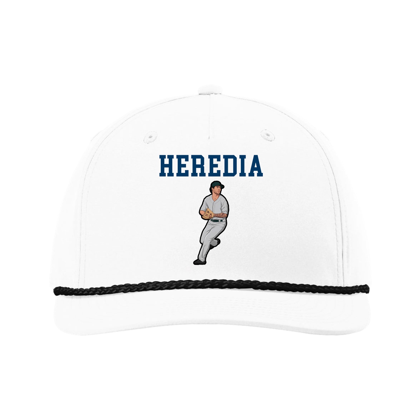 Five-Panel Classic Rope Cap — Shirsey in White