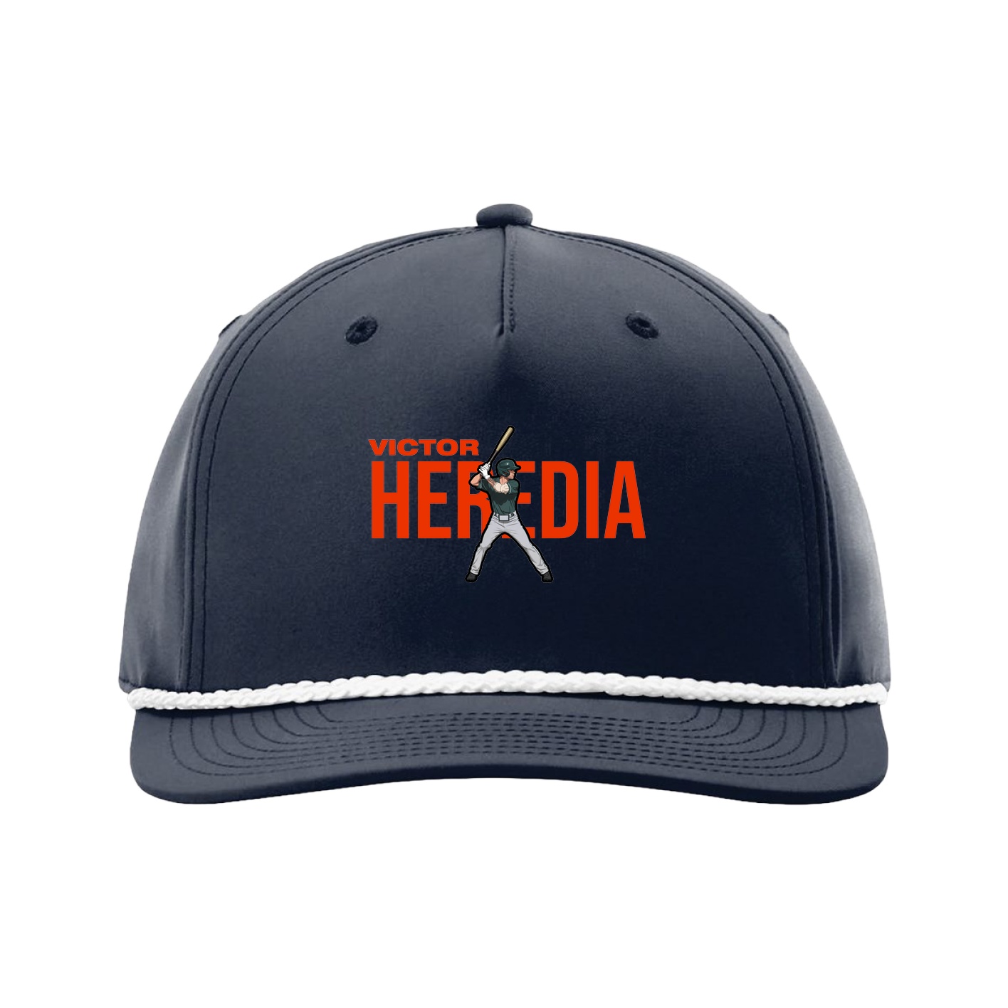 Five-Panel Classic Rope Cap — Player Name in Navy