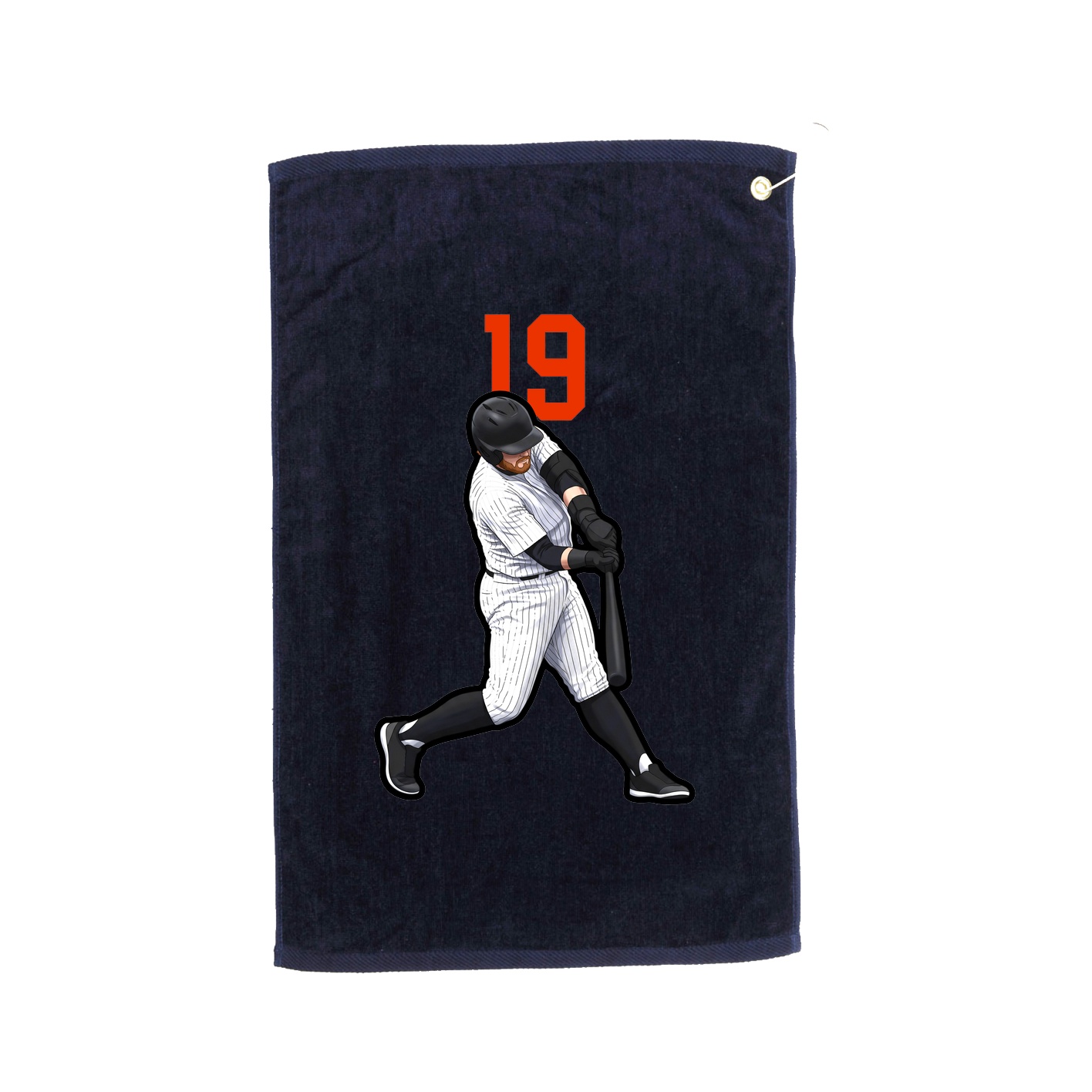 Golf Towel — Number Top in Navy