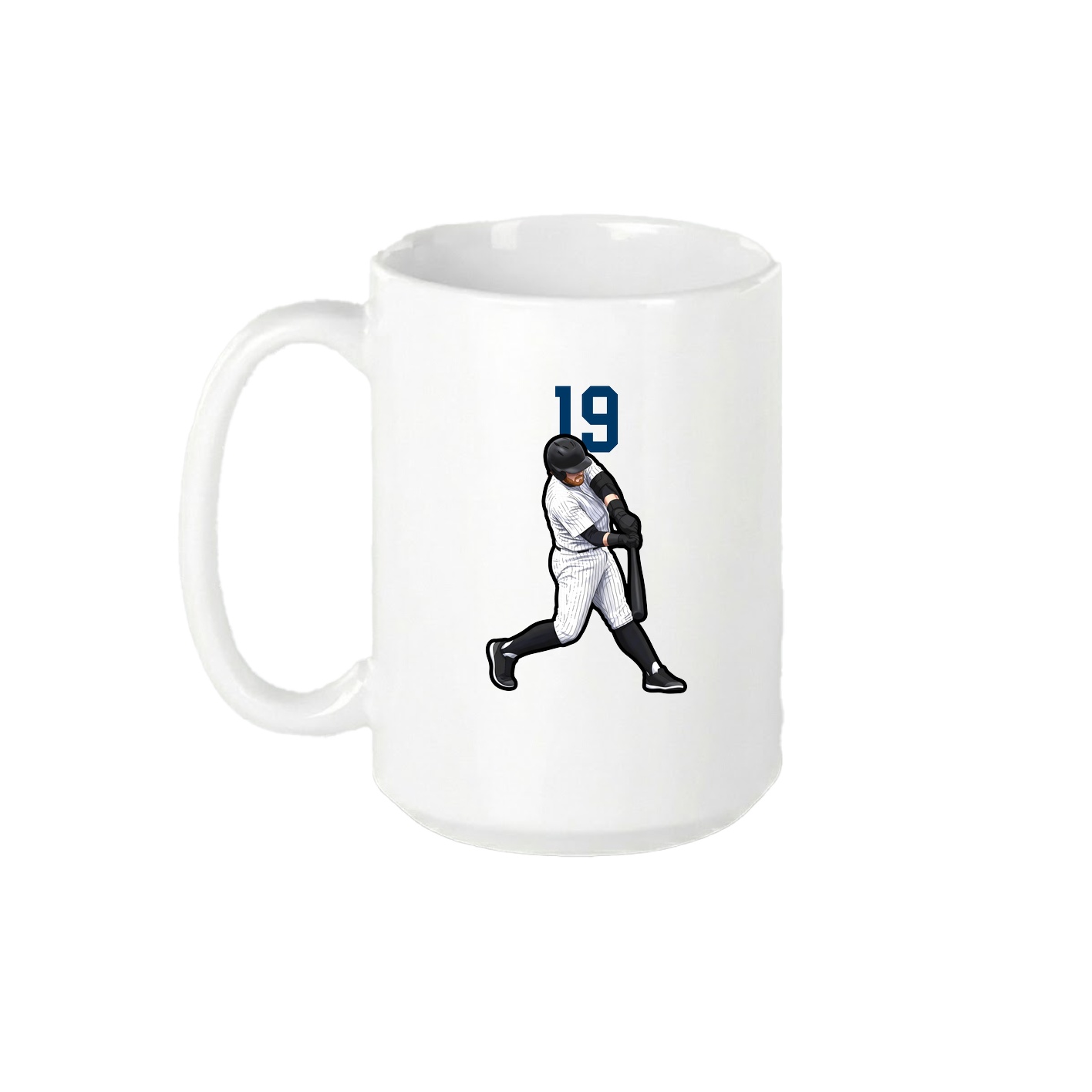 15oz Coffee Mug — Number Top in White