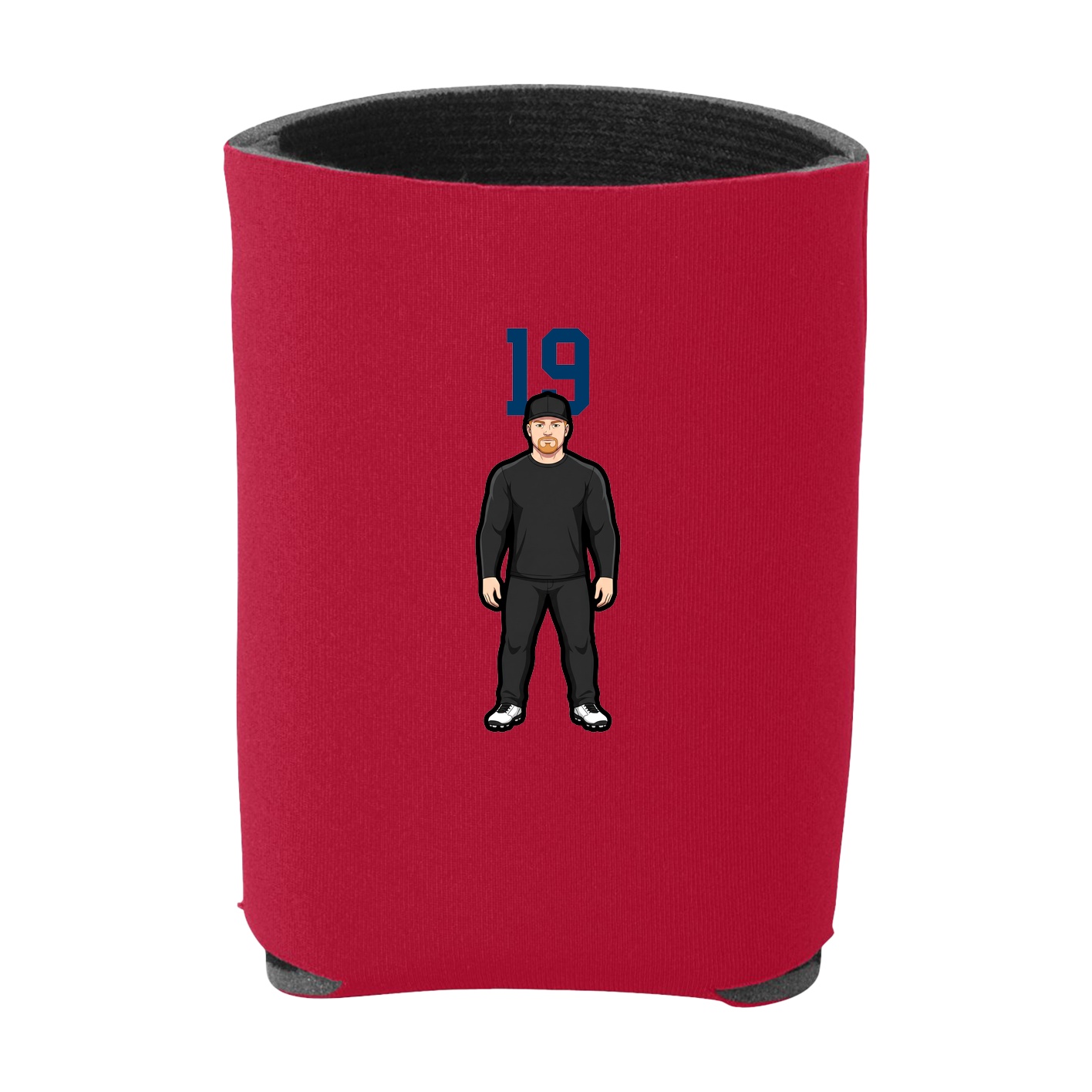 Can Holder — Number Top in Red