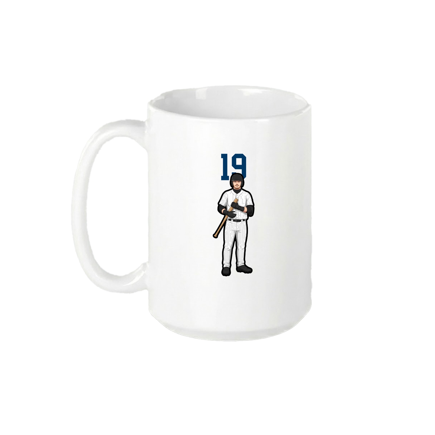 15oz Coffee Mug — Number Top in White