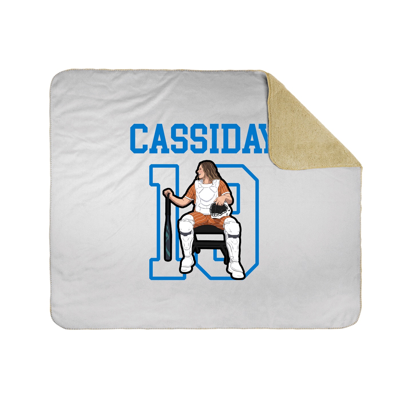 Throw Blanket — Shirsey in White