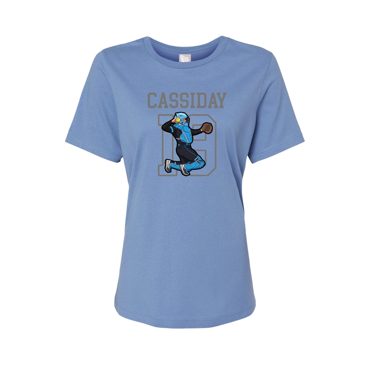 Fitted Women's Tee — Shirsey in Powder Blue
