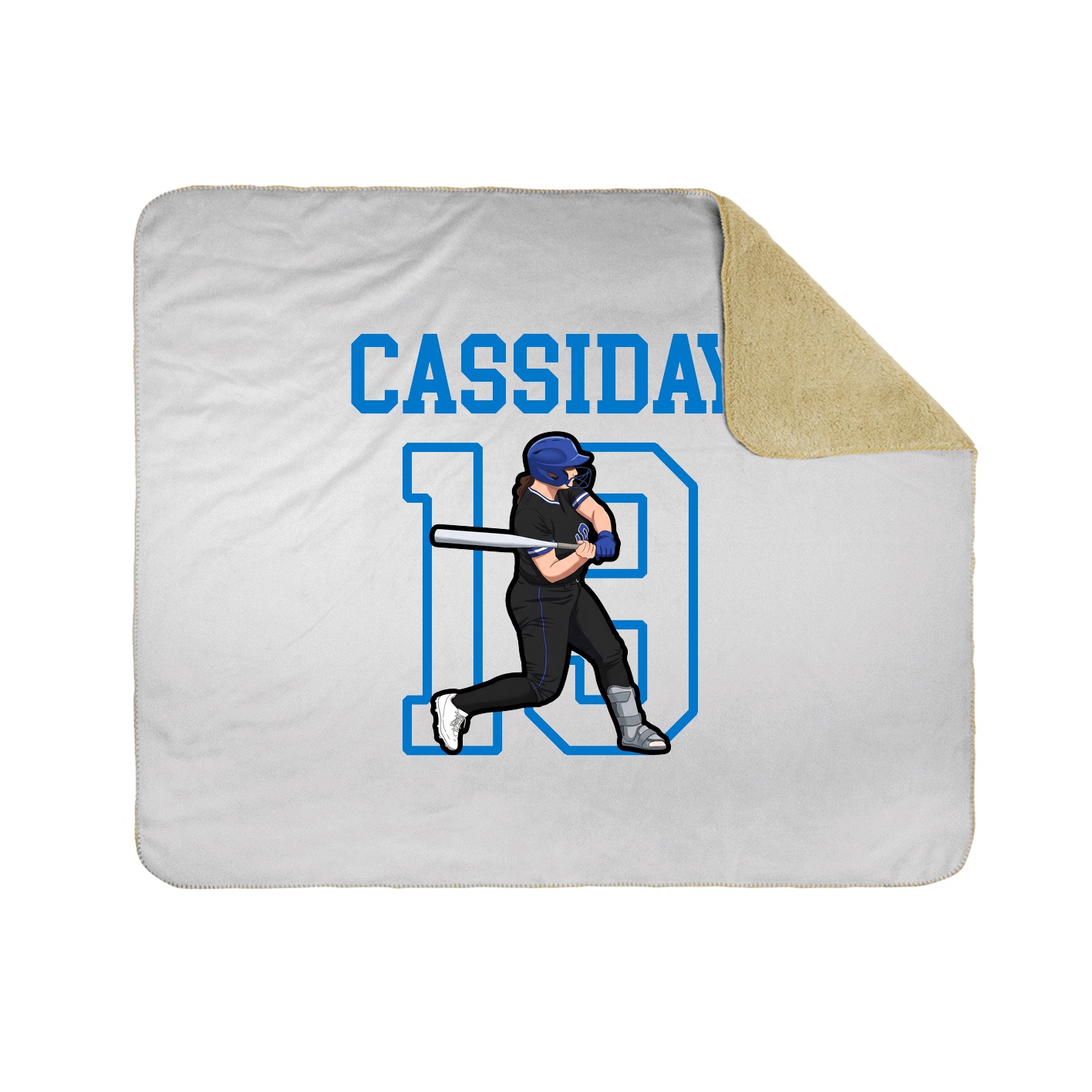 Throw Blanket — Shirsey in White