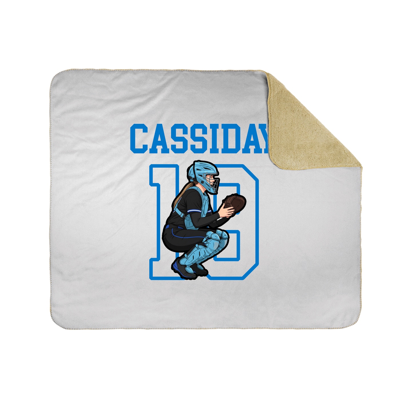 Throw Blanket — Shirsey in White