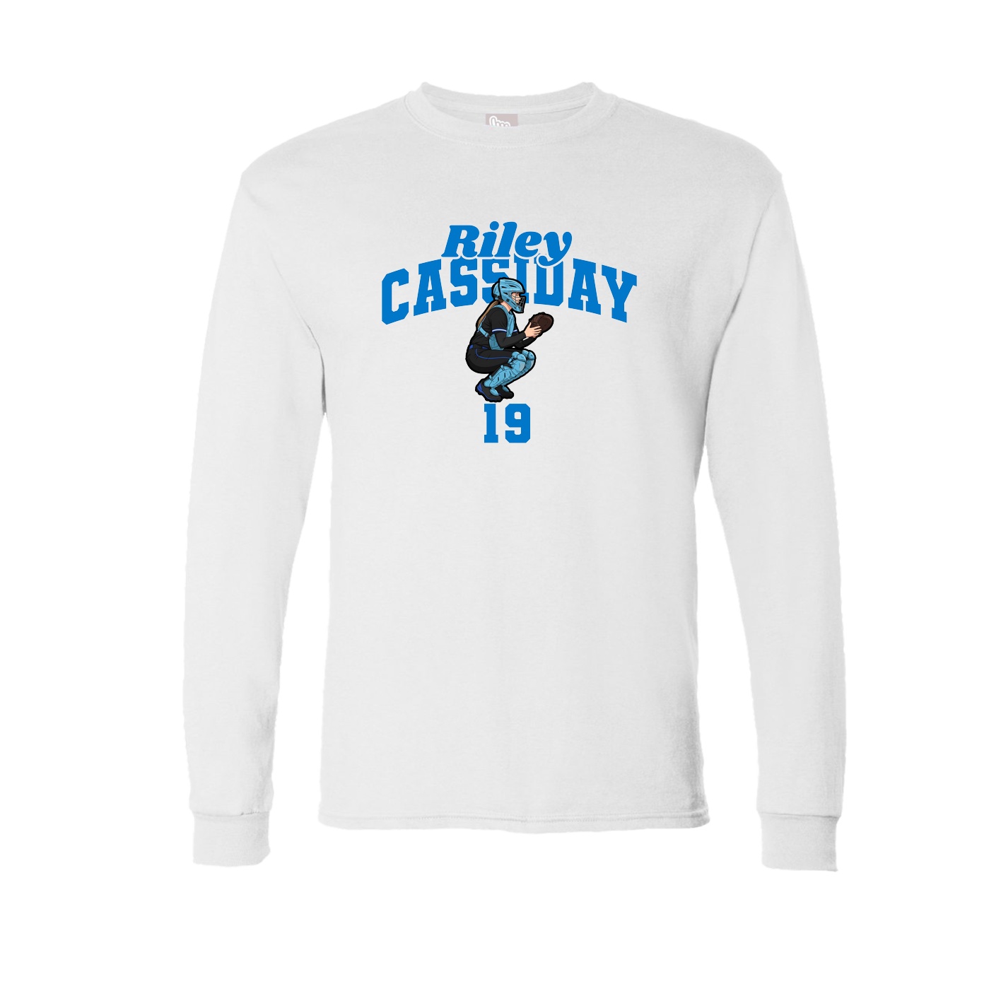 Long Sleeve Tee — Signature Arch in White
