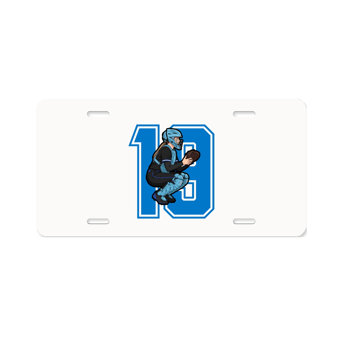 License Plate — Number in Classic