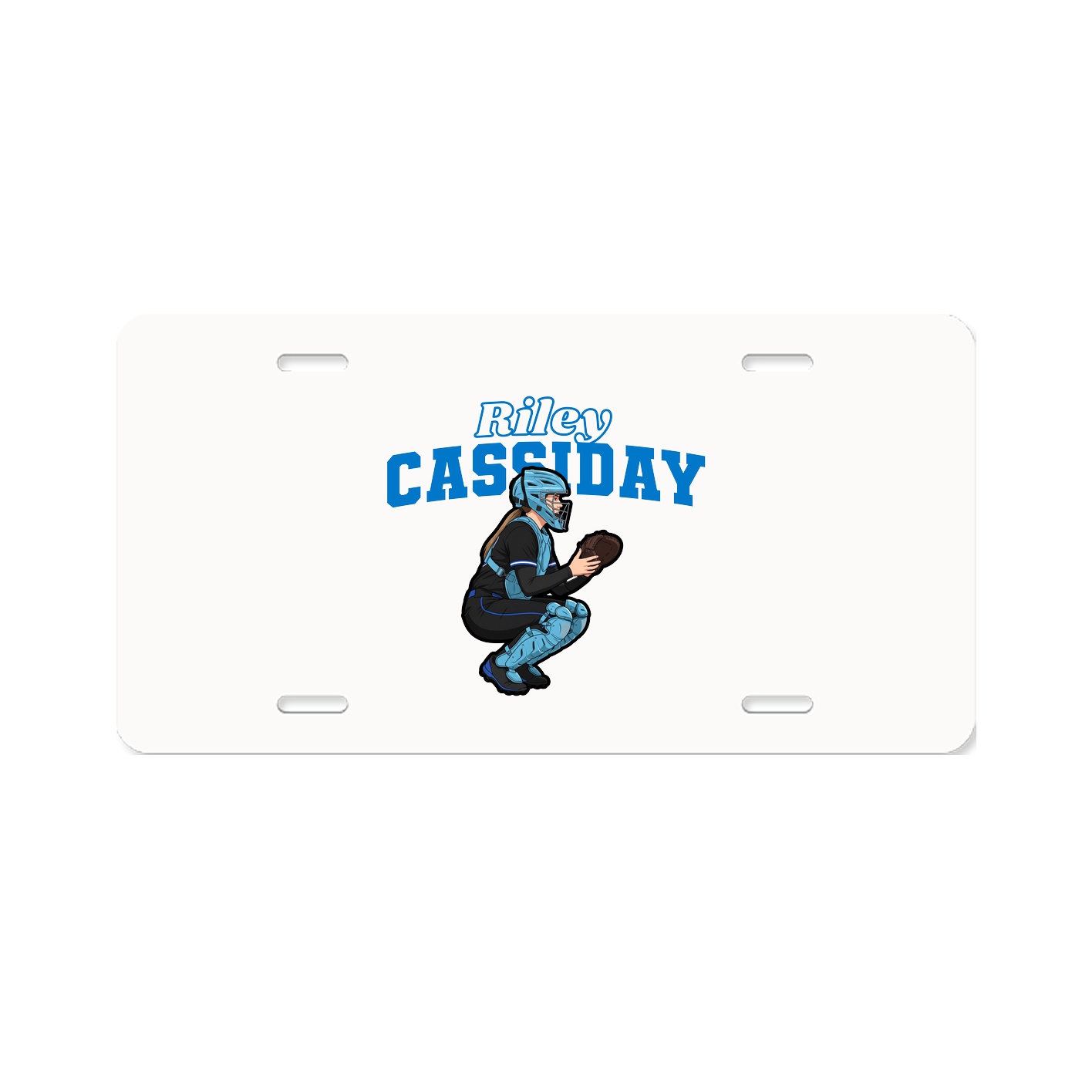 License Plate — Name Arch in Classic