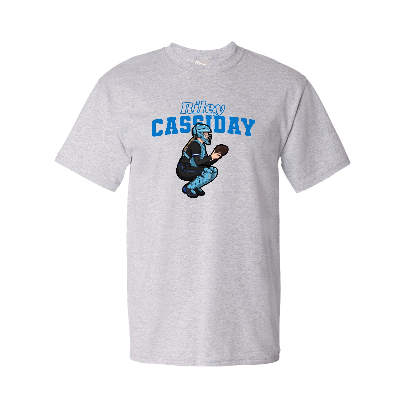 Youth Tee — Name Arch in Grey