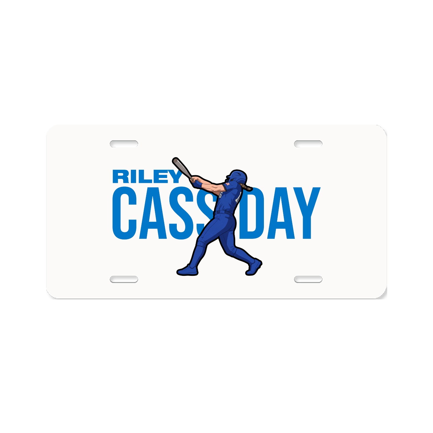 License Plate — Player Name in Classic