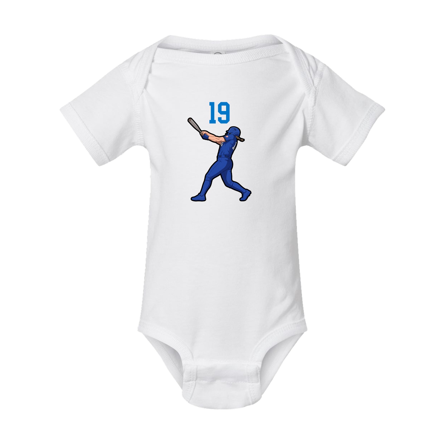 Baby Onesie — Number Top in White