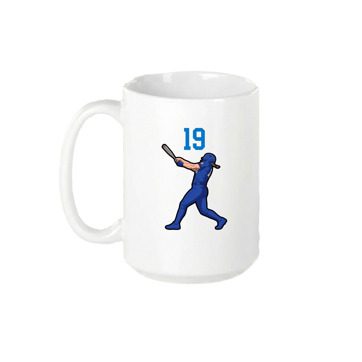 15oz Coffee Mug — Number Top in White