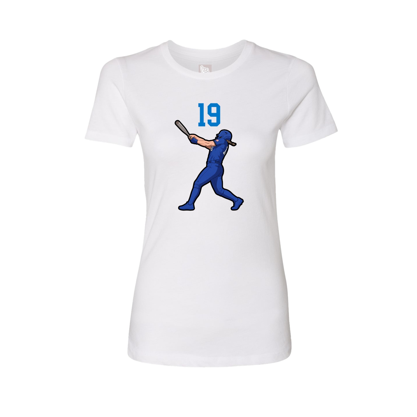 Womens Tee — Number Top in White