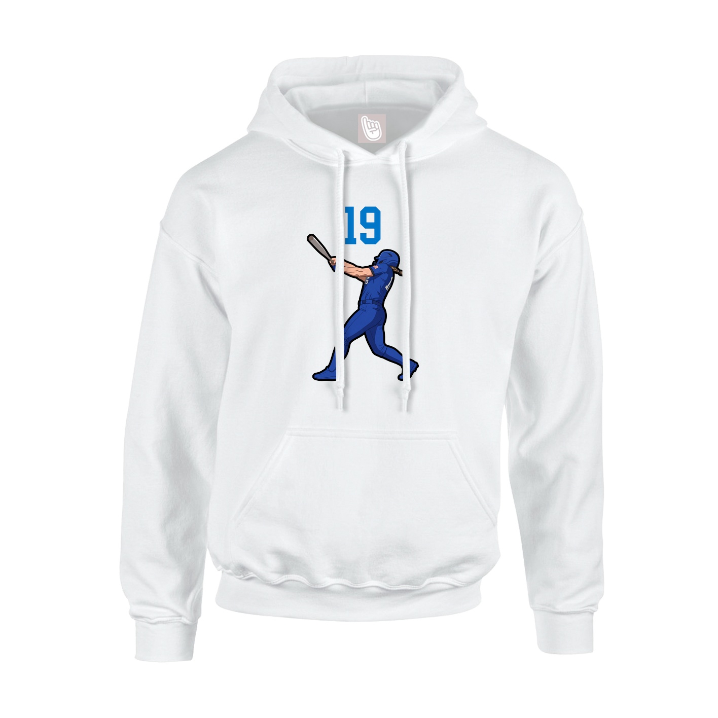 Hoodie — Number Top in White