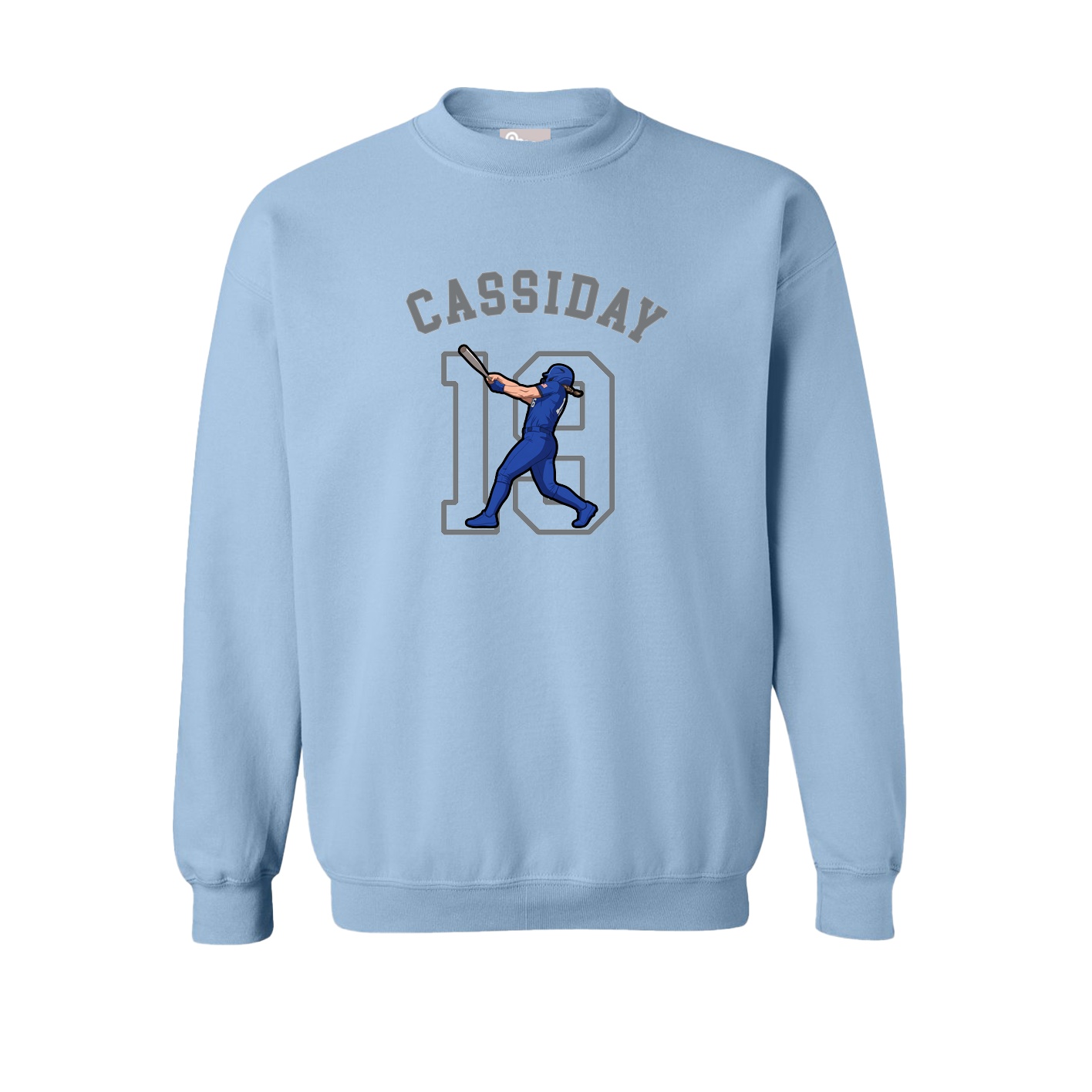 Fleece Crew — Shirsey Arch in Light Blue