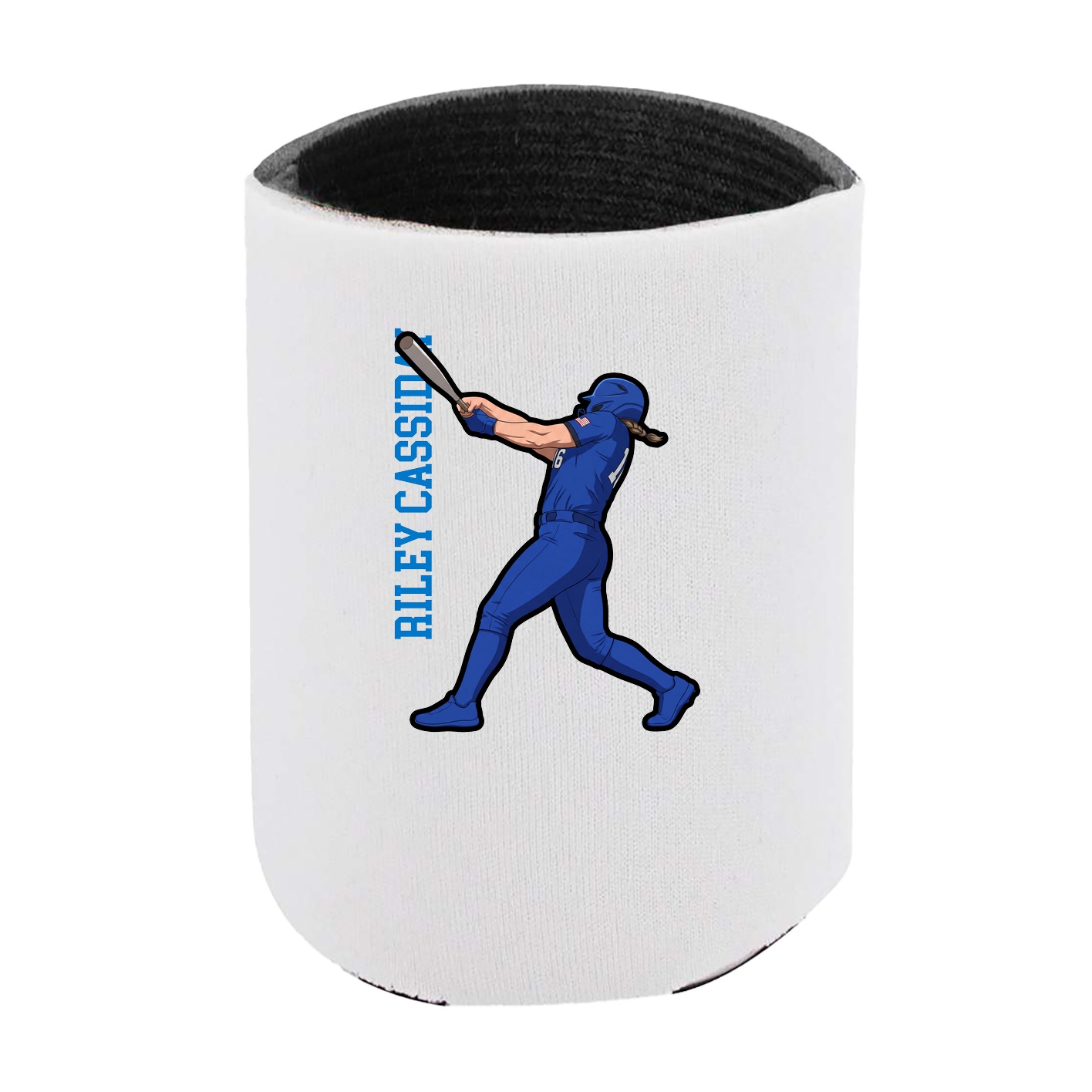 Can Holder — Name Vertical in White