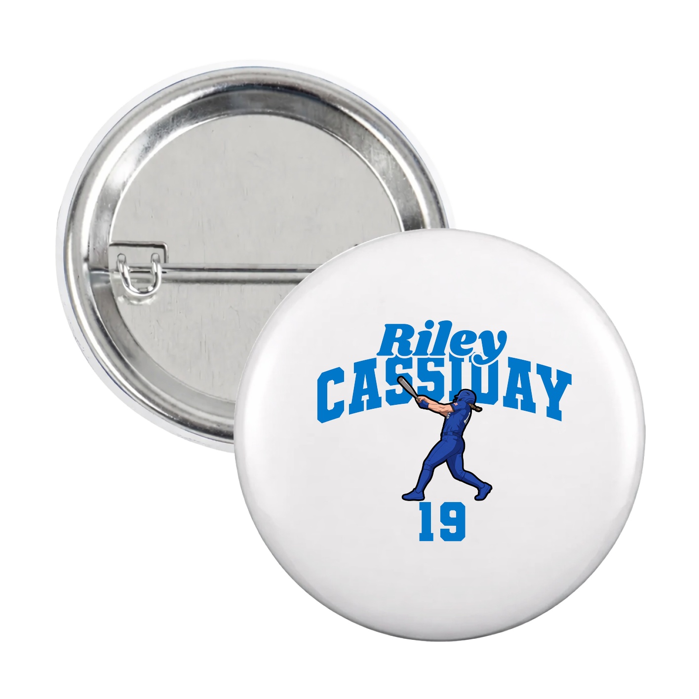 Game Day Button — Signature Arch in White