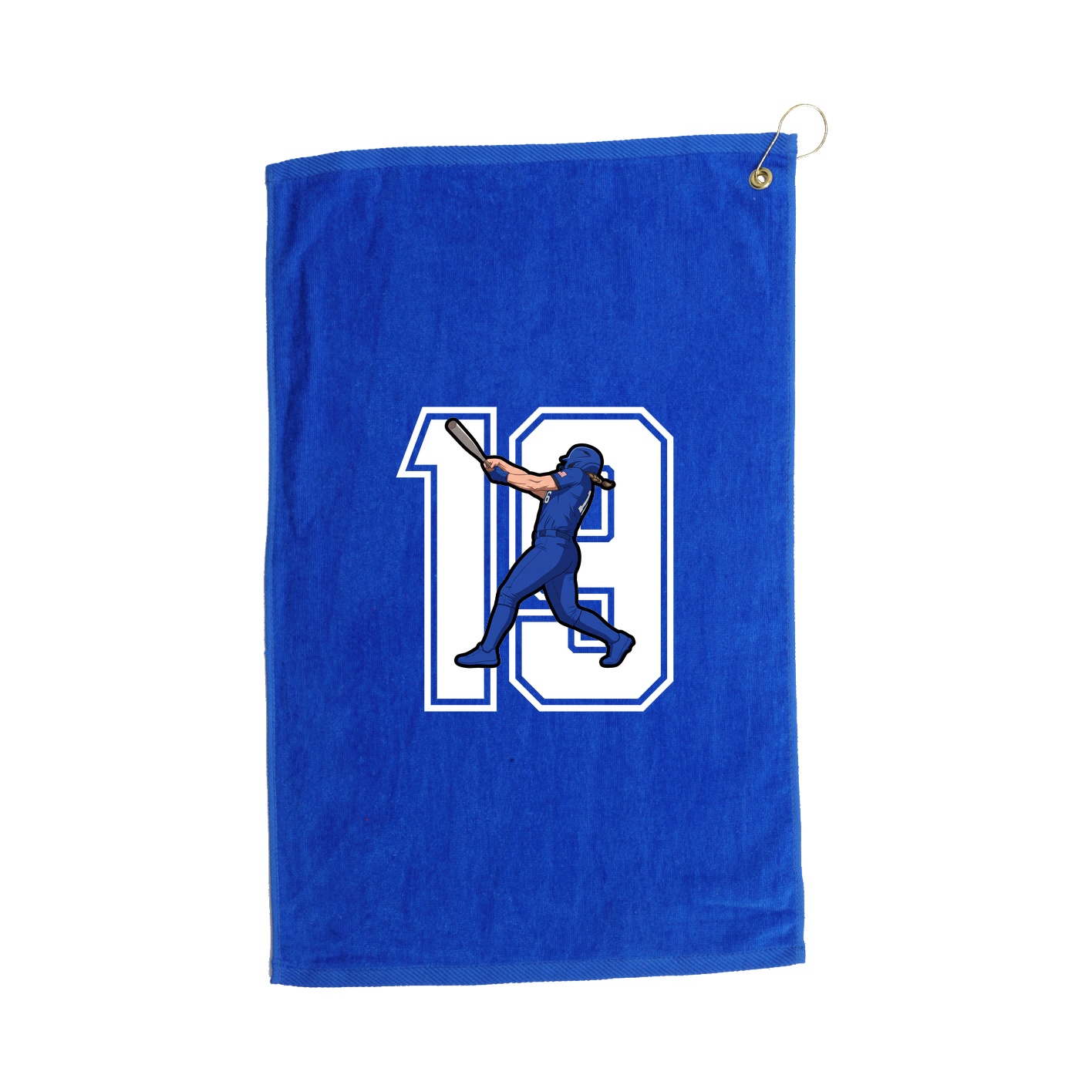 Golf Towel — Number in Royal