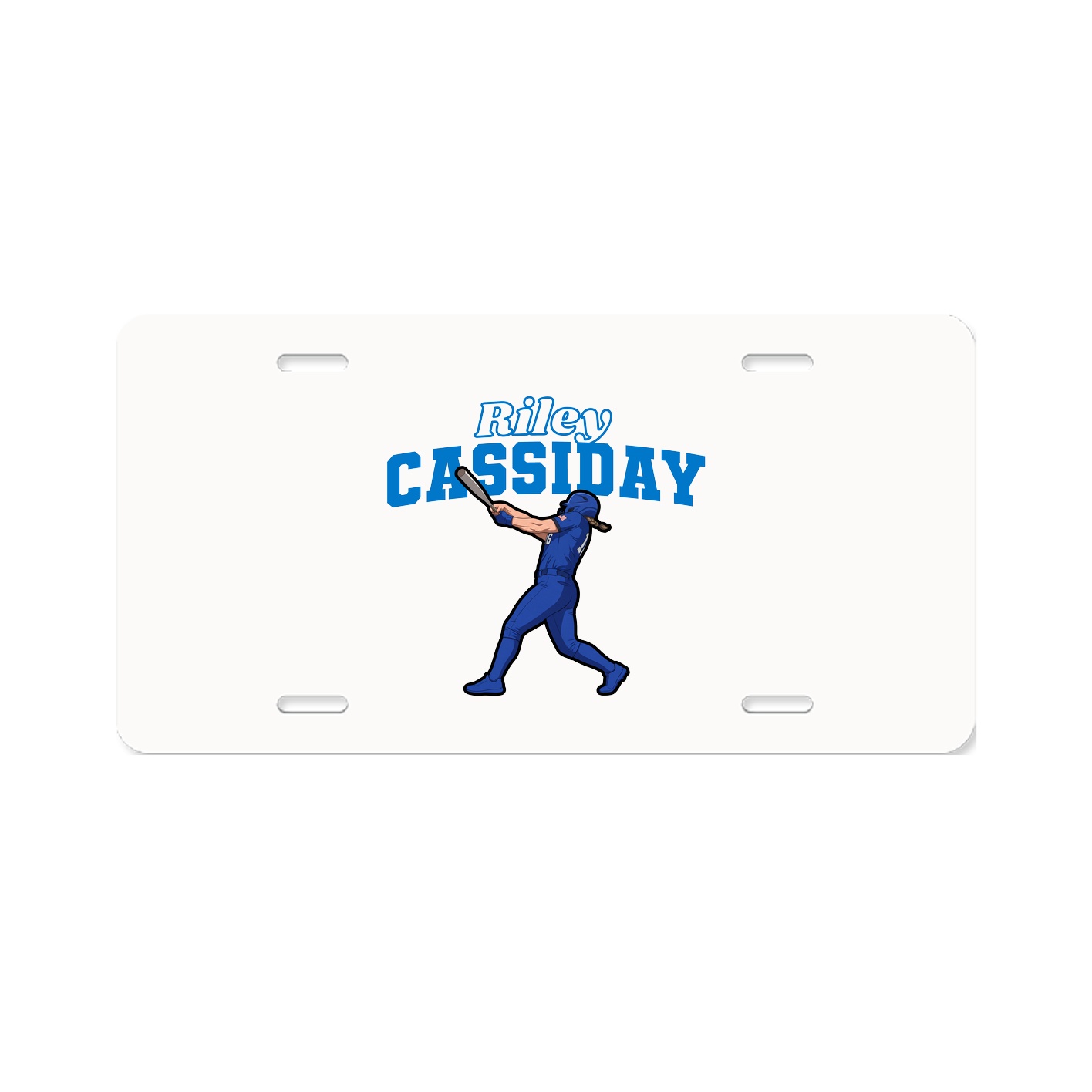 License Plate — Name Arch in Classic