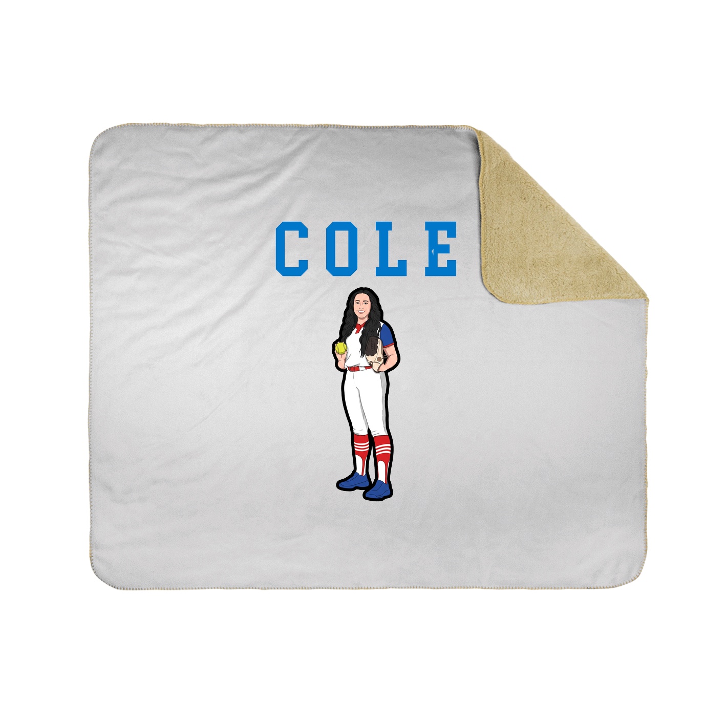 Throw Blanket — Shirsey in White